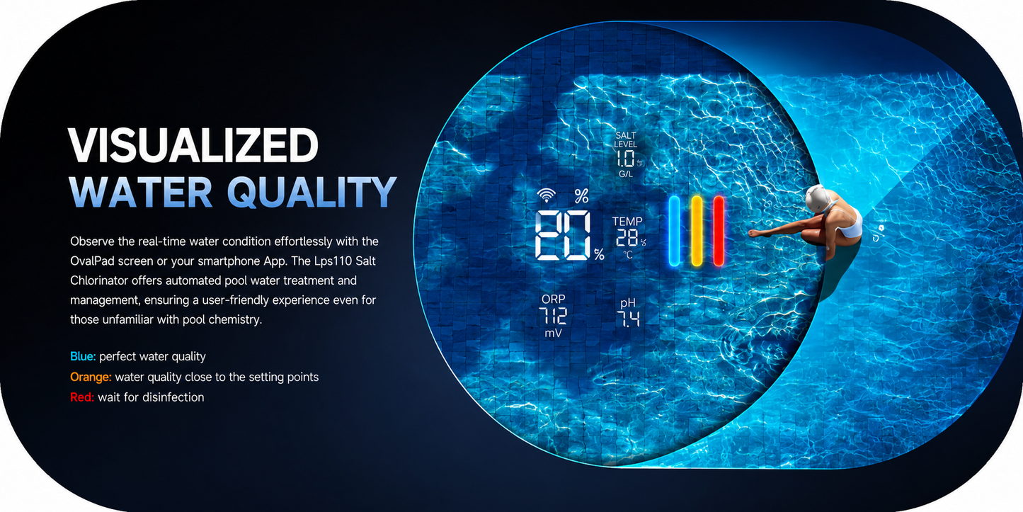 Salt Chlorinator for pools up to 100m³
