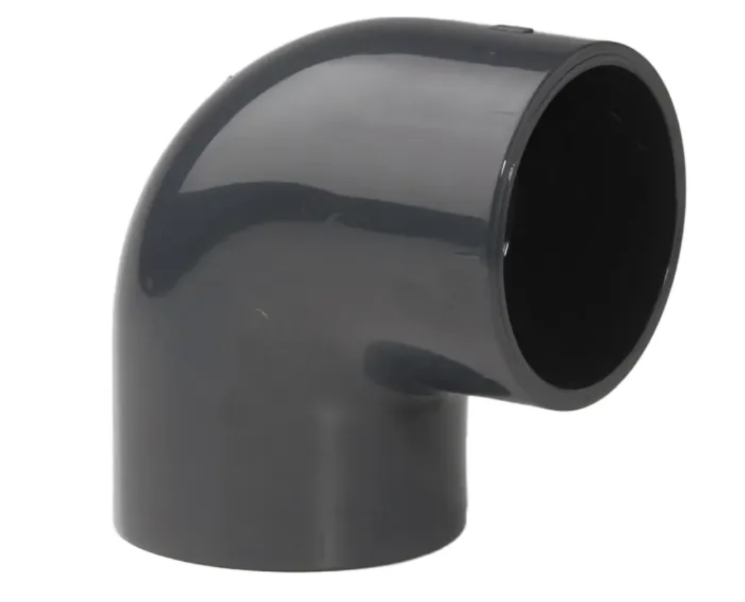 1.5" PVC 90 Deg Elbow P P 15 Bar