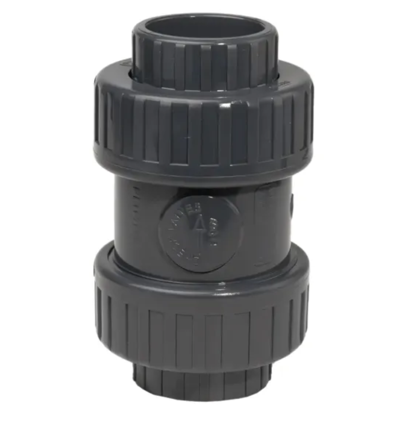 1.5" PVC Double Union Check Valve P P
