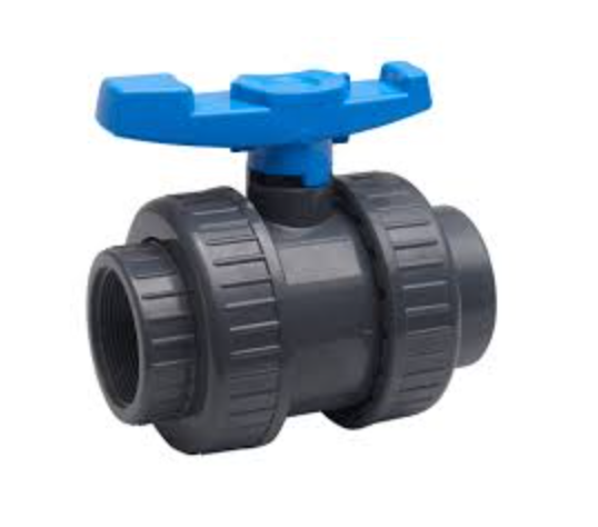 1.5" PVC Double Union Ball Valve P P