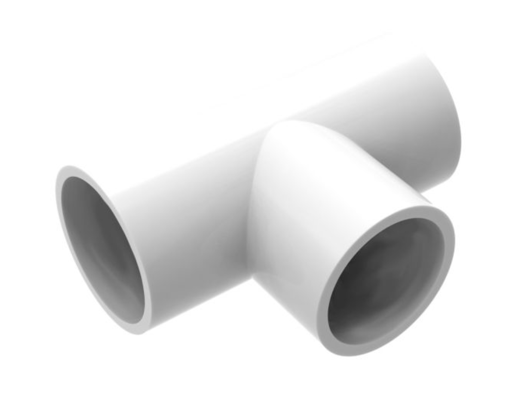 1.5" White Tee Joint P P P