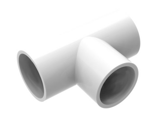 1.5" White Tee Joint P P P