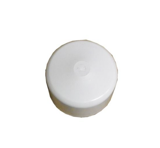 1.5" White End Cap - Pack of 10