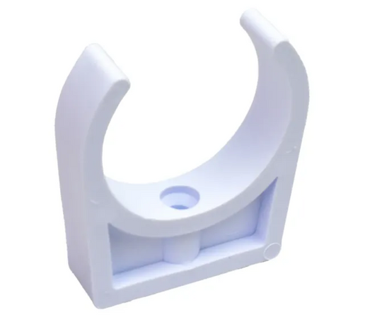 1.5" White Pipe Clip